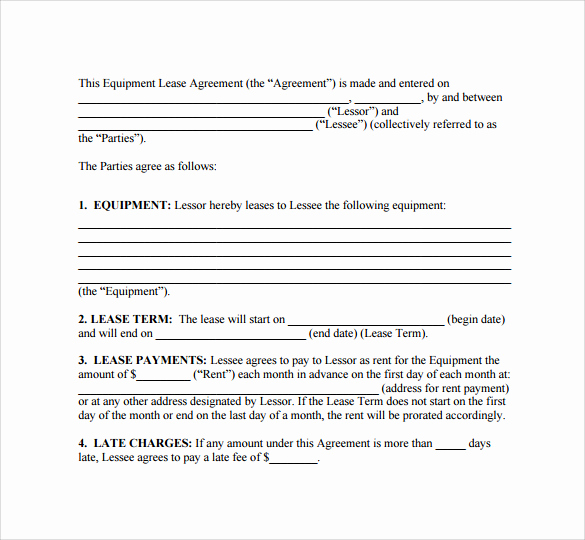 Simple Lease Agreement Pdf Elegant 9 Sample Lease Agreements