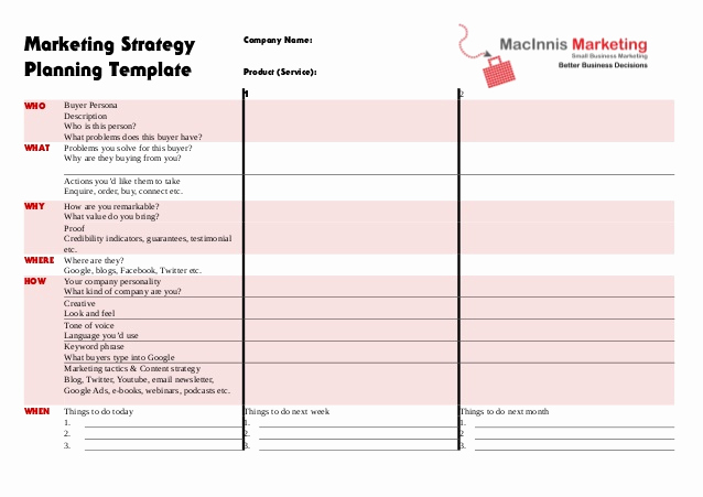 Simple Marketing Plan Template Luxury Marketing Strategy Planning Template
