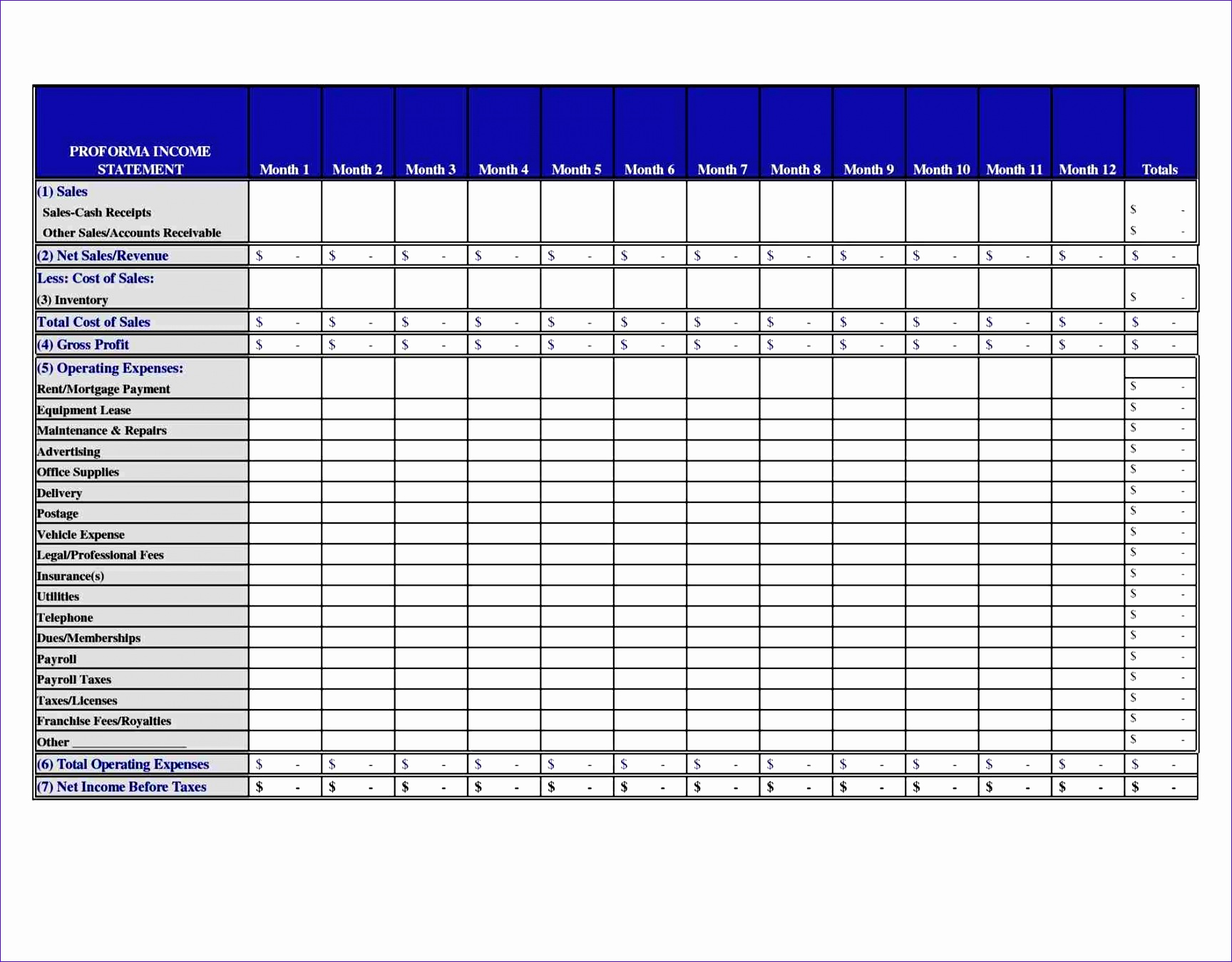 Simple Profit and Loss Template Best Of 6 Monthly In E Statement Template Excel Exceltemplates
