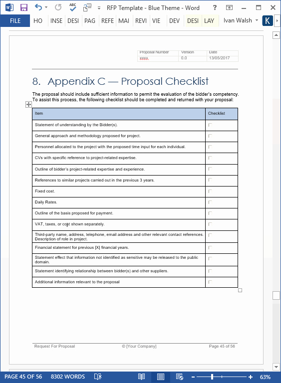 Simple Request for Proposal Example Best Of Request for Proposal Rfp Templates In Ms Word and Excel