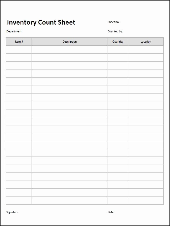 Small Business Inventory Spreadsheet Template Inspirational Inventory Count Sheet Template Accounting