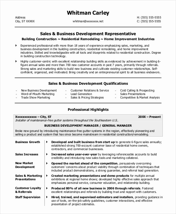 Small Business Owner Resume Inspirational 20 Business Resume Templates Pdf Doc