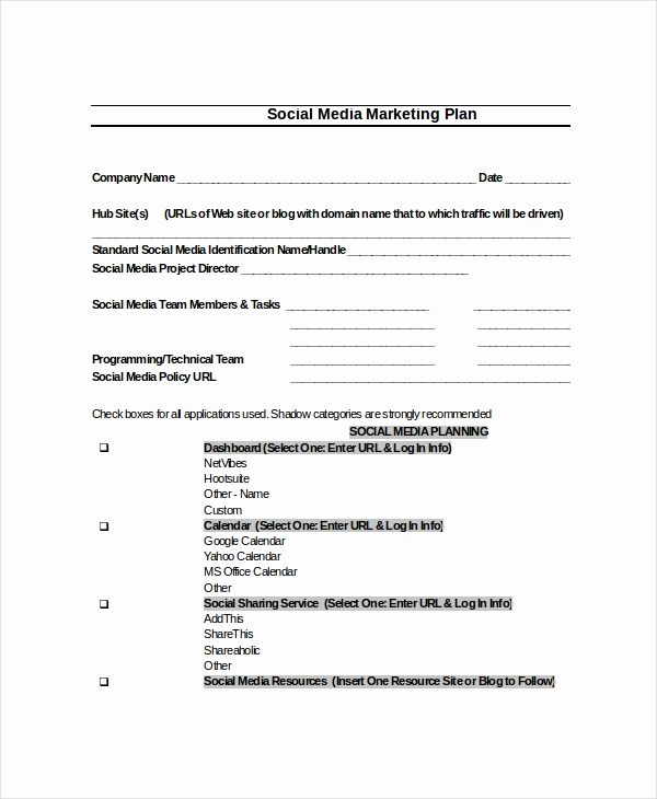 Social Media Marketing Proposal Awesome Plan Template 18 Free Word Pdf Psd Indesign format