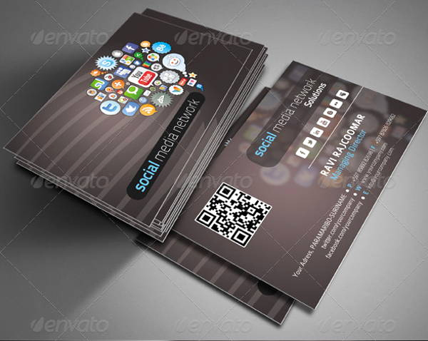 Social Media On Business Cards Awesome 10 Networking Business Card Templates Pages Ai Word