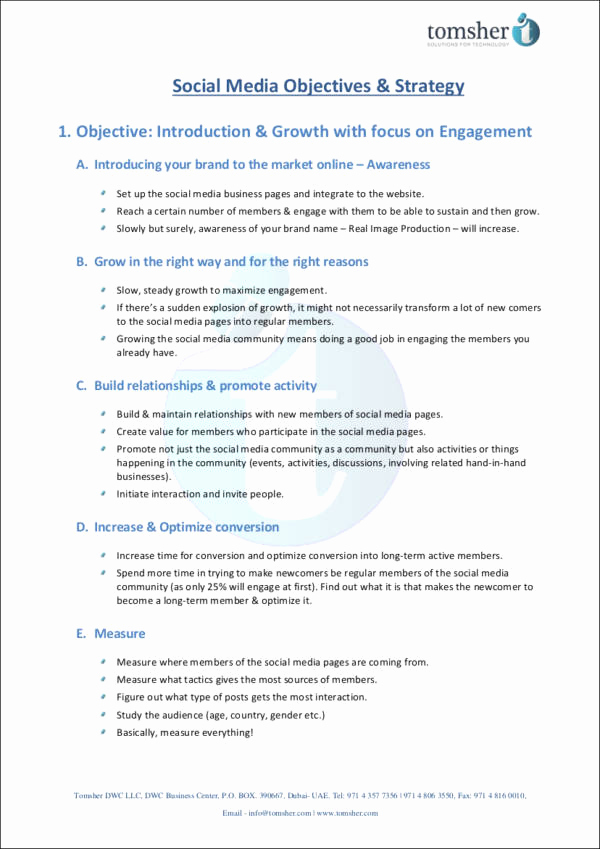 Social Media Proposal Template Elegant 5 social Media Marketing Proposal Samples &amp; Templates