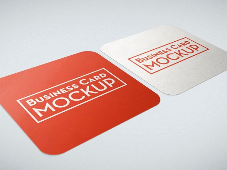 Square Business Card Mockup Inspirational Square Business Card Mockup Free Download