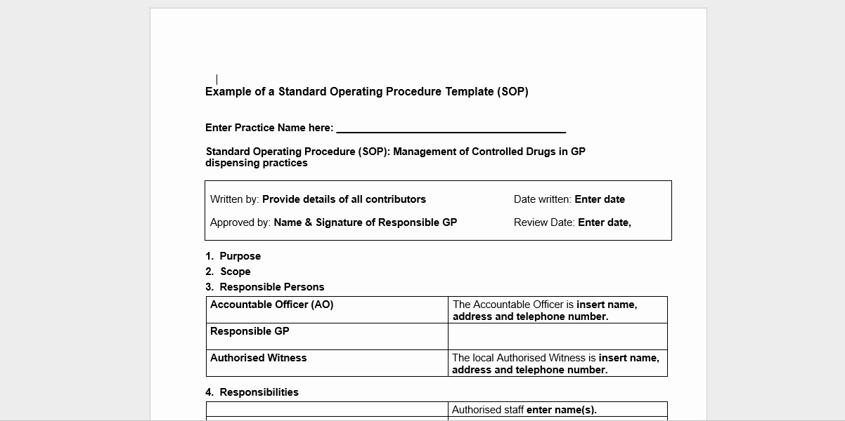 Standard Operating Procedure Sample Pdf Awesome 20 Free sop Templates to Make Recording Processes Quick