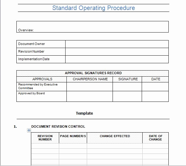 Standard Operating Procedure Sample Pdf Awesome 37 Best Standard Operating Procedure sop Templates