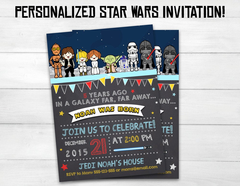 Star Wars Birthday Invitations Inspirational Star Wars Invitation Star Wars Kids by Superinstantparty