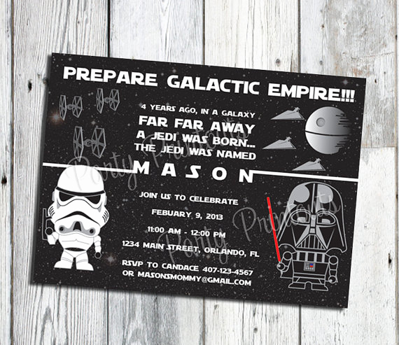 Star Wars Invitations Free Printable Lovely Star Wars Invitation Printable Star Wars Party Invitations