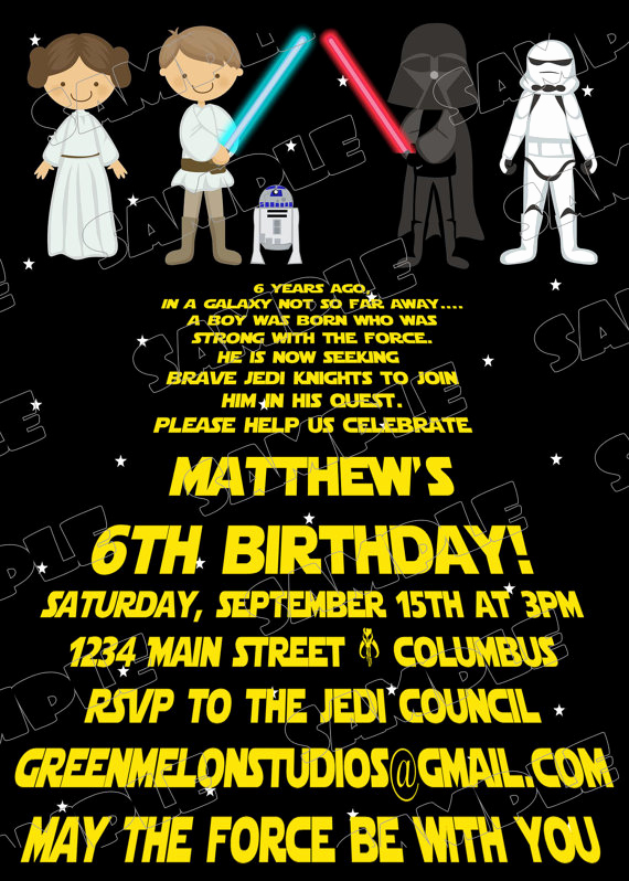 Star Wars Invitations Free Printable New Free Printable Star Wars Birthday Invitations – Template