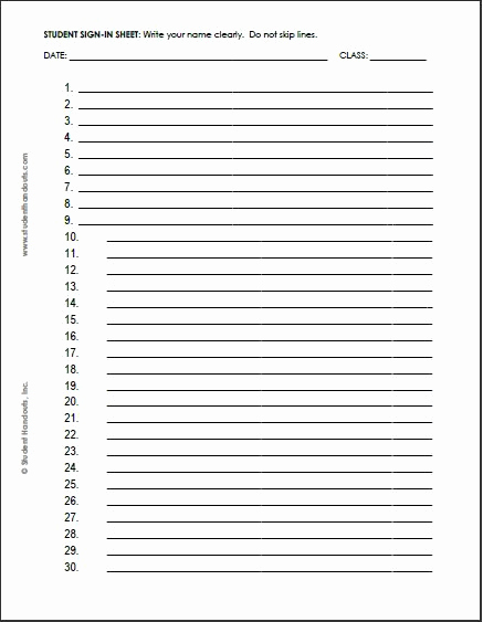 Student Sign In Sheet Lovely 25 Unique Sign In Sheet Template Ideas On Pinterest
