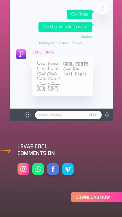 Stylish Fonts for android Fresh Cool Fonts for Whatsapp &amp; Sms android Apps On Google Play