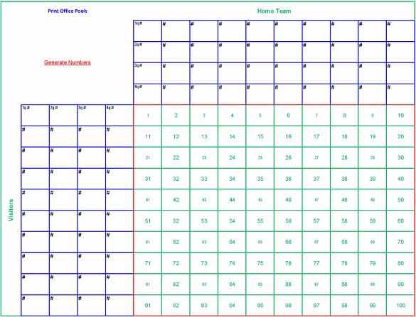 Super Bowl Squares Template Excel Beautiful 19 Football Pool Templates Word Excel Pdf