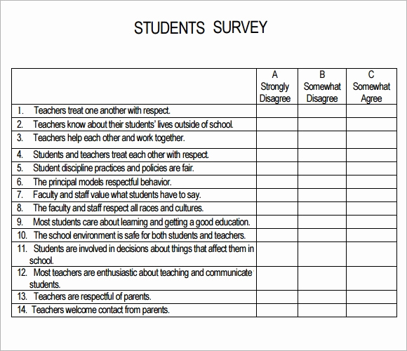 Survey Questions for Students Inspirational 8 Sample Student Survey Templates to Download