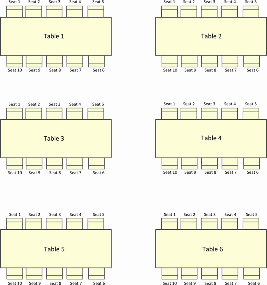 Table Seating Chart Template Fresh 40 Great Seating Chart Templates Wedding Classroom More