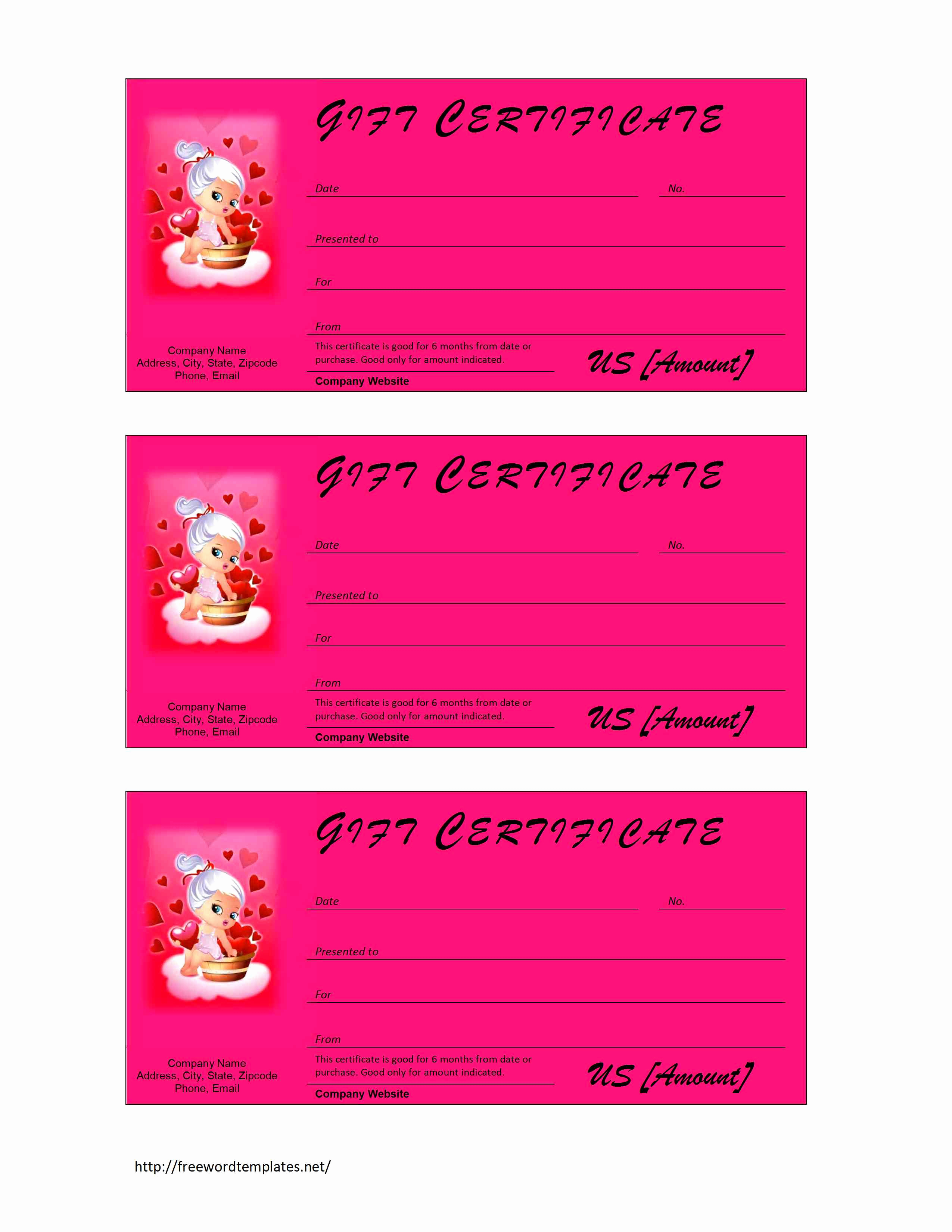 Template for Gift Certificate Awesome Certificate Archives