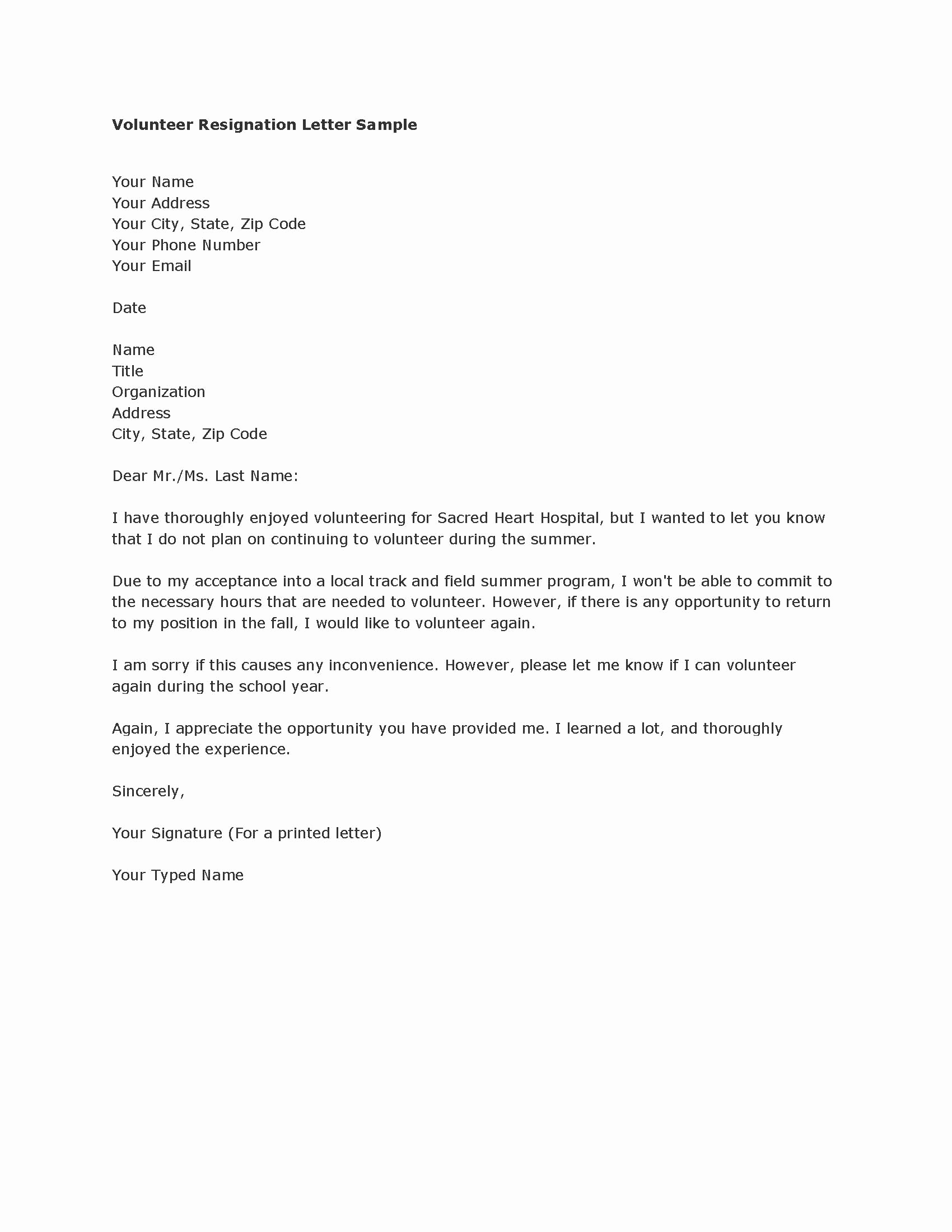 Template for Resignation Letter Awesome Resignation Letter