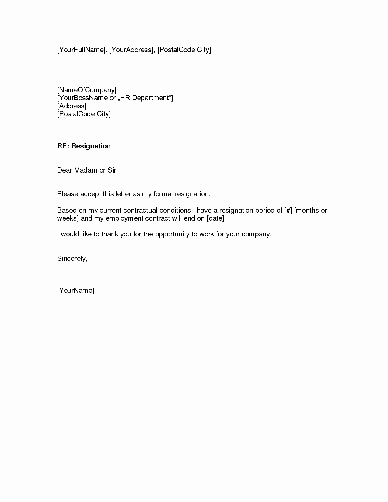 Template for Resignation Letter Beautiful Resignation Letter Samples Download Pdf Doc format