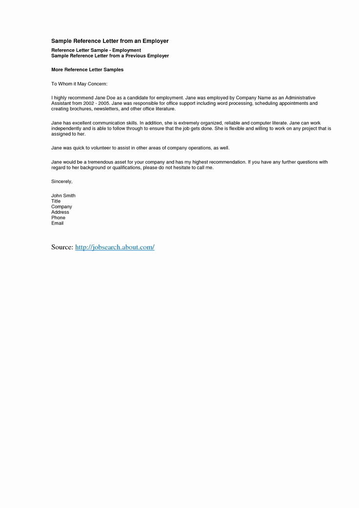 Template Letter Of Recommendation Fresh Reference Letter Template Best Templatepersonal