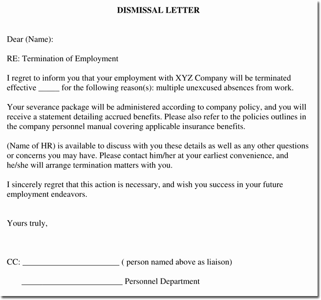Termination Of Employment Letter Beautiful 12 Job Termination Letter Samples &amp; formats
