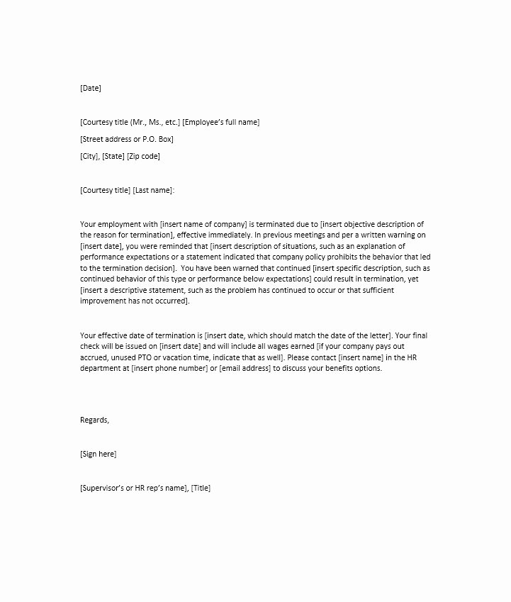 Termination Of Employment Letter Elegant 35 Perfect Termination Letter Samples [lease Employee