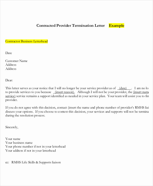 Termination Of Services Letter Beautiful 32 Simple Termination Letter Templates Doc Pdf Ai