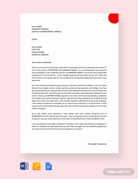 Thank You Letter to Recruiter Lovely Free Thank You Letter to Recruiter after Getting the Job
