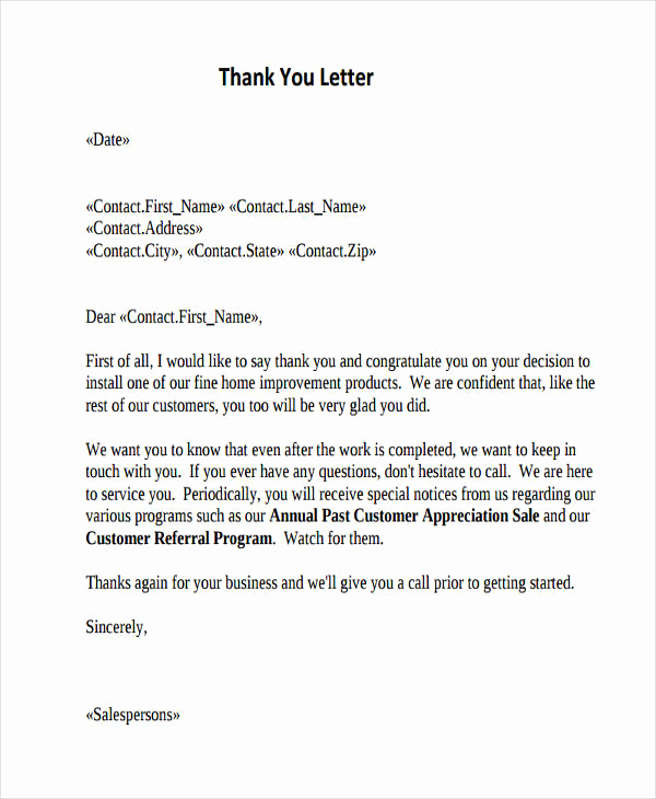 Thank You Note Example Beautiful 74 Thank You Letter Examples Doc Pdf