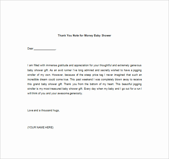 Thank You Note for Money Beautiful Thank You Note for Money – 8 Free Word Excel Pdf format