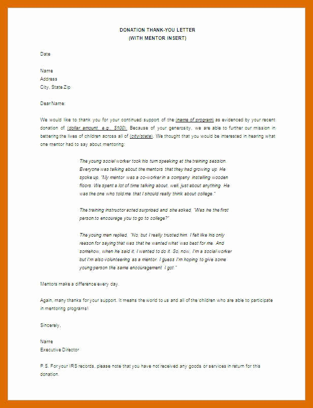 Thank You Note to Mentor Fresh Thank You Letter to Mentor