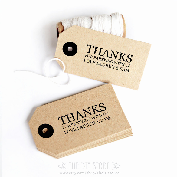 Thank You Tag Template Beautiful 24 Gift Tag Templates – Free Sample Example format