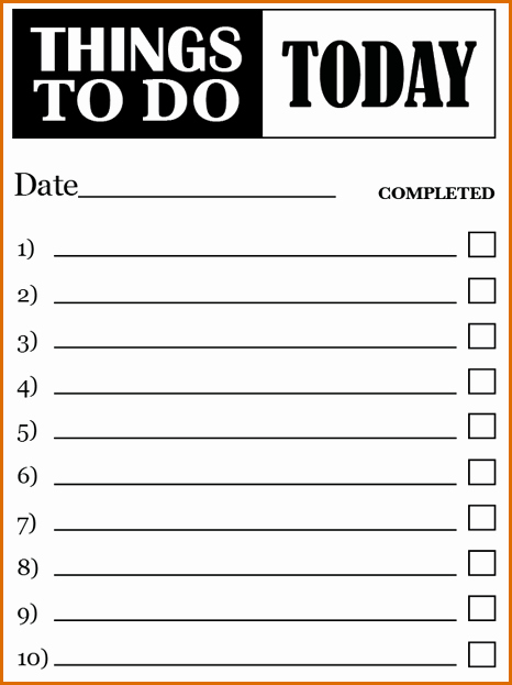 Things to Do List Template Awesome 7 to Do Lists Templates