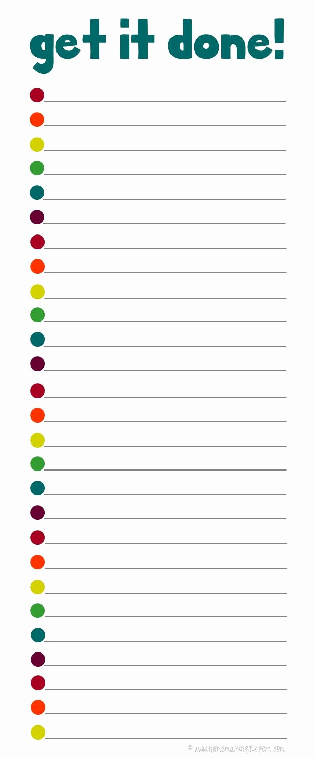 daily todo list printable