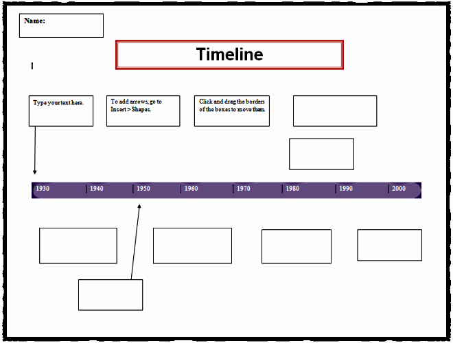 Timeline Templates for Kids Awesome Timeline Template