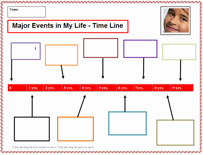 Timeline Templates for Kids Elegant My Life Time Line Template