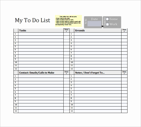 To Do List Pdf Inspirational to Do List Template 16 Download Free Documents In Word