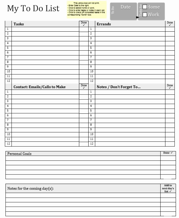 To Do List Pdf Lovely 10 Free Sample Monthly to Do List Templates Printable
