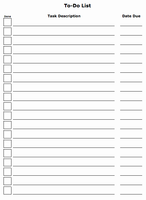 To Do List Pdf Lovely 7 Free to Do Task List Templates Excel Pdf formats
