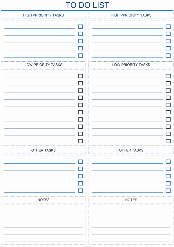 To Do List Templates Best Of to Do List Templates for Excel