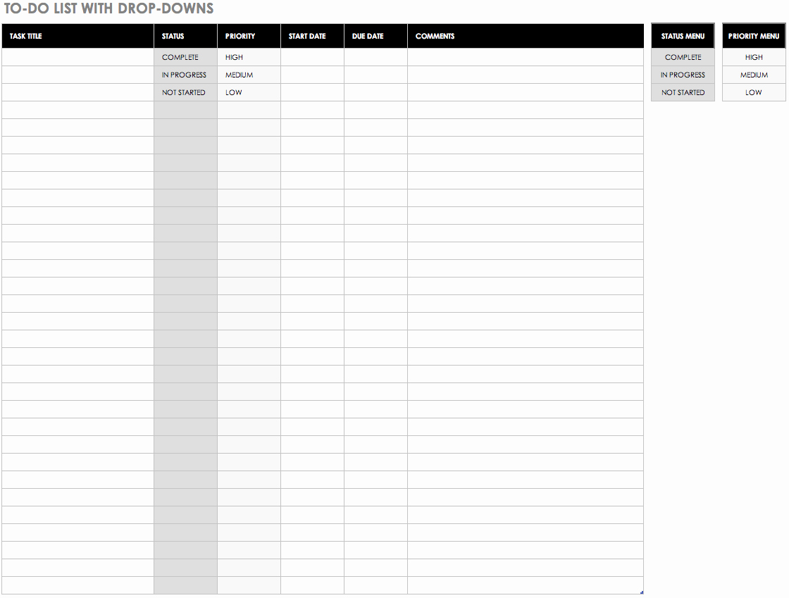 To Do List Templates Luxury Free to Do List Templates In Excel