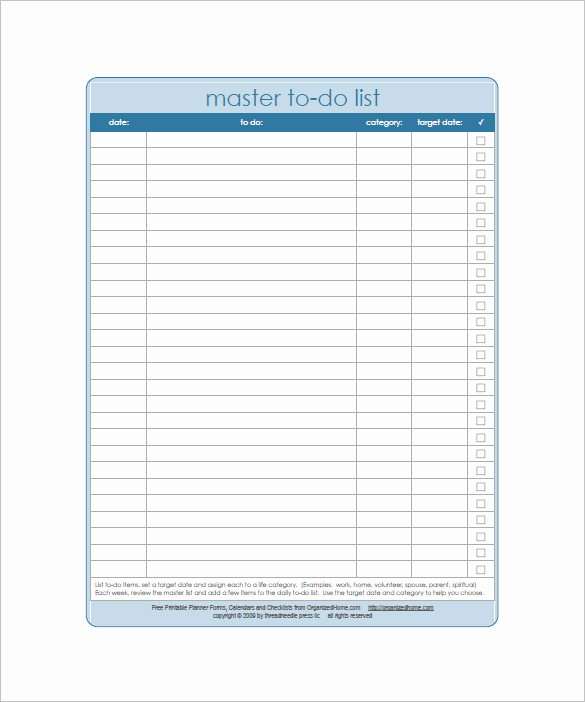 To Do List Templates Word Best Of Weekly to Do List Template 6 Free Word Excel Pdf