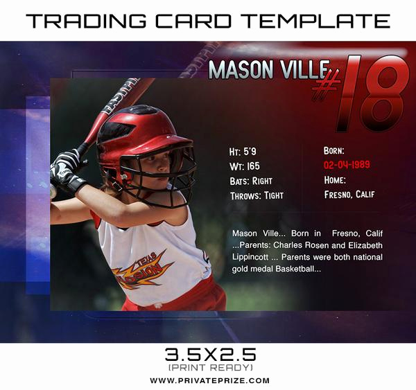 Trading Card Template Word Lovely Mason Sports Trading Card Template