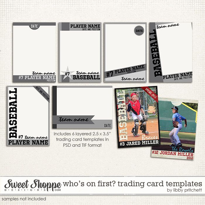Trading Card Template Word New Baseball Card Templates Digital Wishlist