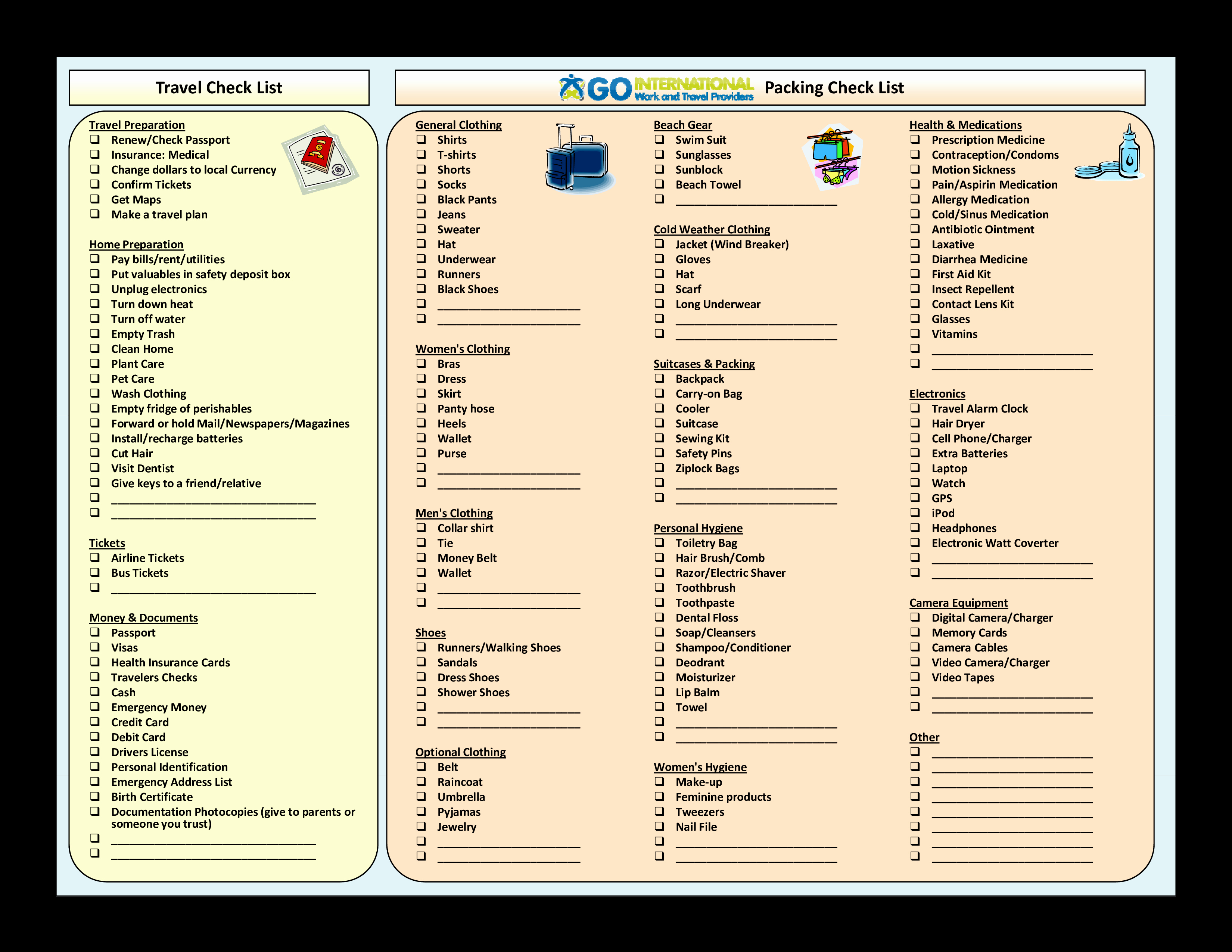 Travel Packing Checklist Pdf Awesome Free Travel Packing Checklist Pdf