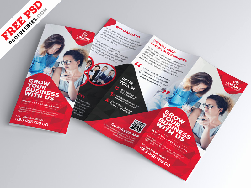 Tri Fold Brochure Template Psd Fresh Business Tri Fold Brochure Template Design Psd