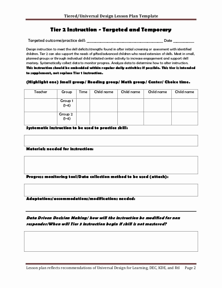 Udl Lesson Plan Template New Universal Design for Learning Lesson Plan Template