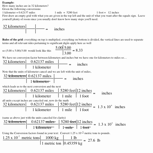 Unit Conversion Worksheet Pdf Beautiful Scientific Notation Unit Conversions