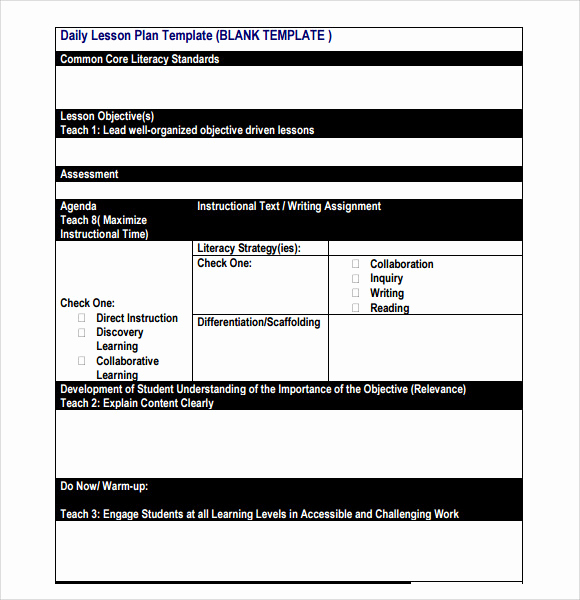 Unit Lesson Plan Template Luxury Sample Unit Lesson Plan 7 Documents In Pdf Word