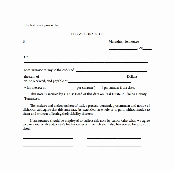 Unsecured Promissory Note Template Lovely Promissory Note 22 Download Free Documents In Pdf Word